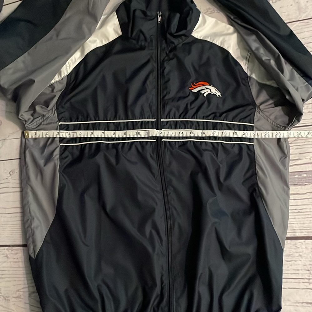 Men’s NFL Denver Broncos Sports Illustrated Zip-Up Windbreaker Size L - Picture 10 of 13
